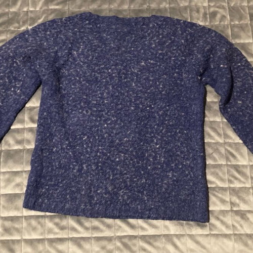 Women's V sweater used, blue, size S