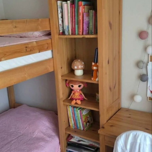 Bookshelf, desk, drawer, and storage space like new