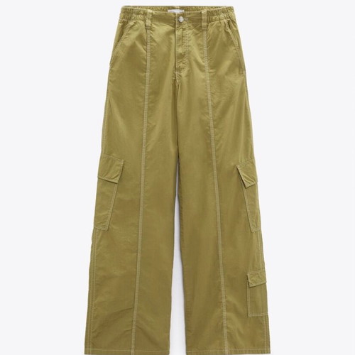 Zara parachute pants like new, size large