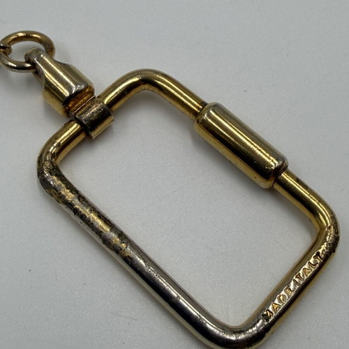 Ferragamo vintage gold-plated chain keychain used