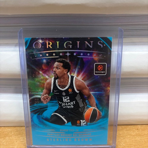 2025-26 Panini Origins Euroleague Sterling Brown Turquoise Card