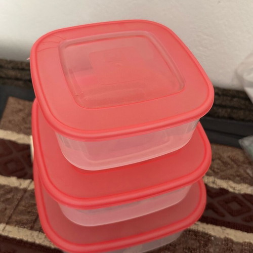 Tupperware set of 3 pieces new