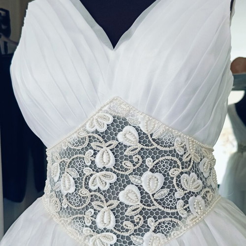 Fairytale wedding dress like new, size S/M, white, length 140cm