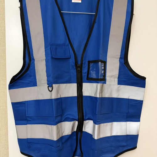 Reflective Safety Vest XL with Pockets new, blue
