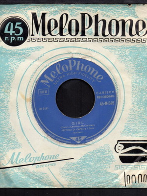 Girl 45 RPM vinyl record Peppino di Carpi like new