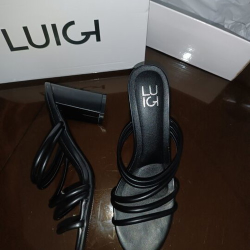 Luigi black mules size 41 with box