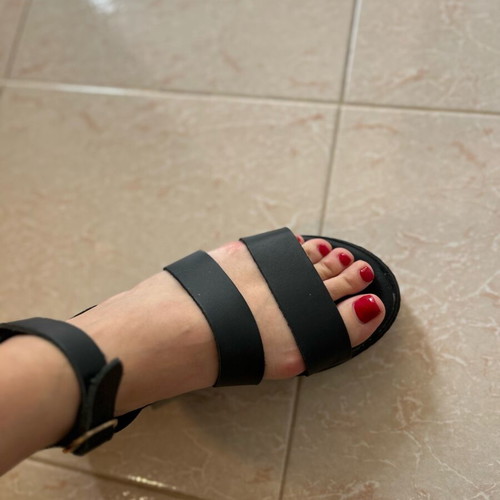 Ligglo flatform sandals size 38 like new, black