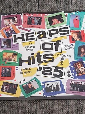 Heaps Of Hits '85 vinyl used, 2 records, rock
