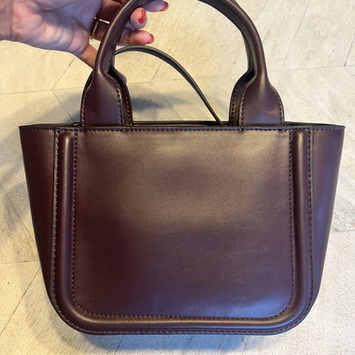 Calvin Klein bag new, leather, burgundy with extra strap