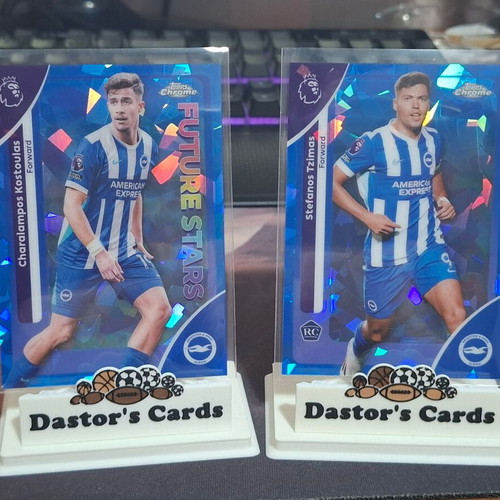 Topps Chrome Sapphire Premier League Base Kostoulas & Tzimas RC cards new