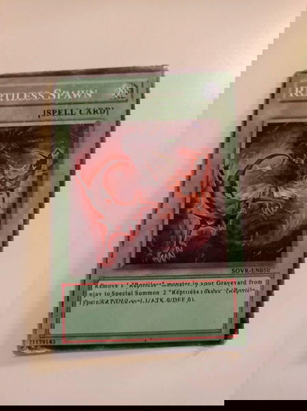ΚΑΡΤΕΣ Yu Gi Oh Reptiless Spawn Spell Card