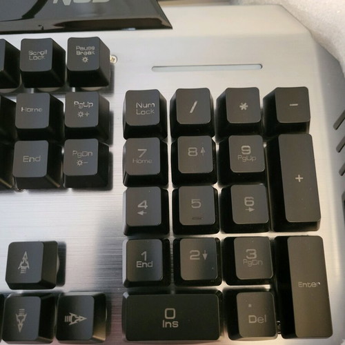 NOD Fury Gaming keyboard with RGB lighting (English US) like new