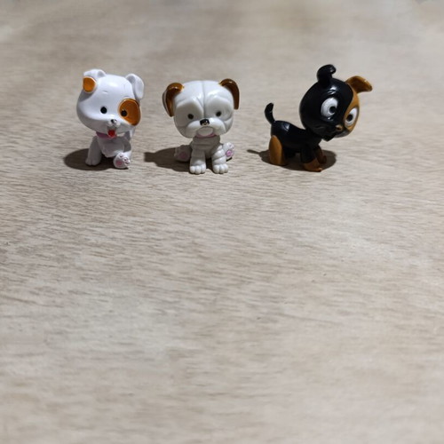 Pet Surprise Candy Toys dogs set of 3 used miniatures