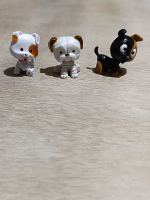 Pet Surprise Candy Toys dogs set of 3 used miniatures