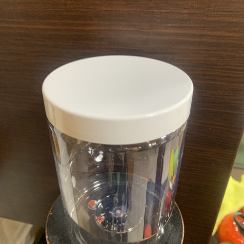 Transparent plastic storage jars PET 700 ml food safe