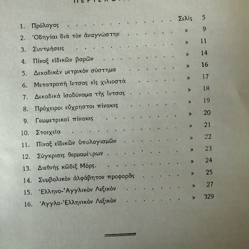 Technical Greek-English and English-Greek Dictionary 1962 signed, like new edition