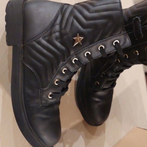 Geox J Eclair G. N J269QN black ankle boots like new, size 38