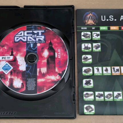 Act Of War Direct Action PC DVD-ROM like new