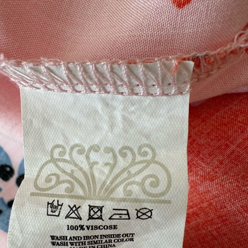 Never Fully Dressed dress like new, viscose, red and pink