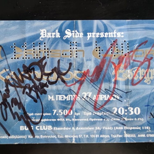 Kamelot Evergrey Live In Athens Signed Ticket like new