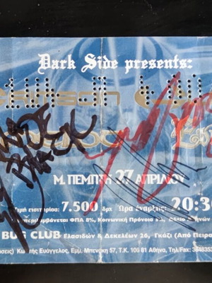 Kamelot Evergrey Live In Athens Signed Ticket like new