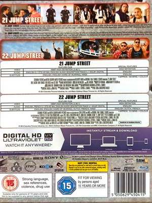 21 22 Jump Street συλλογή Blu-Ray μεταχειρισμένη, αγγλικοί υπότιτλοι