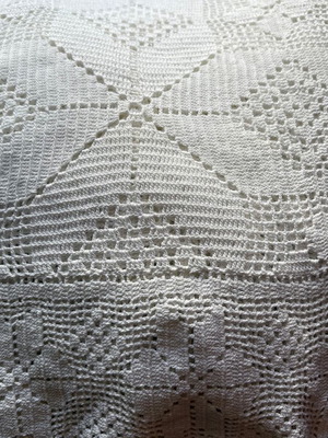 Handmade double knitted blanket new