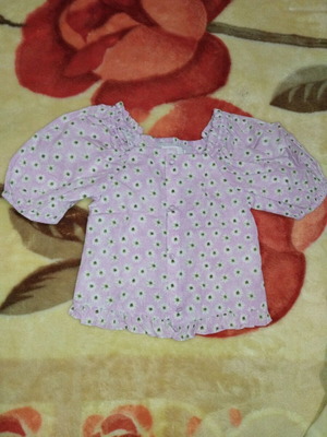 Zara kids shirt like new, 6-7 years old, white and purple