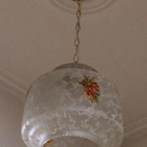 2 x Vintage luminaires crystallized glass of 70'