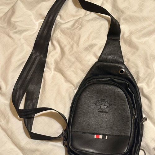 Men's bag and wallet set unused, black