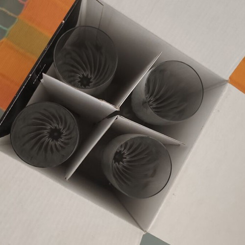 Crystal Champagne Glasses set of 4 like new with packaging