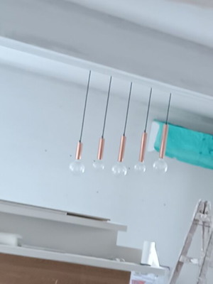 Φωτιστικά σαν καινούργια με led, σετ 5φωτα, 3φωτα και μονοφωτα