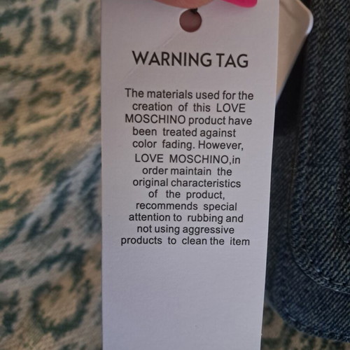 Love Moschino Denim Shoulder Bag new, blue