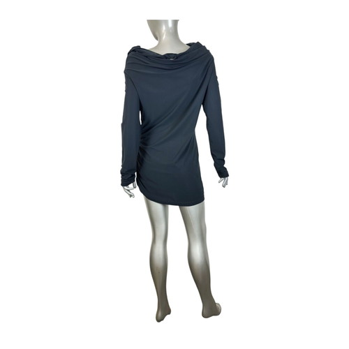High women's elastic tunic XL like new, dark blue