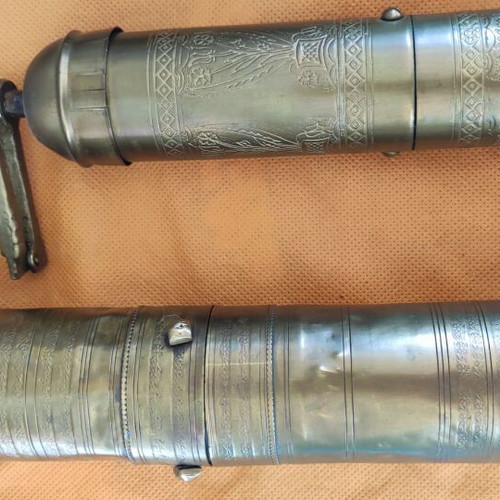 Bronze manual coffee grinders used, set of 3, collectible