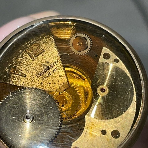 Vintage ring and necklace set with watch gears like new