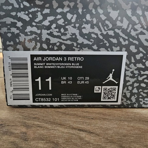Jordan sneakers new, white and blue, size 45