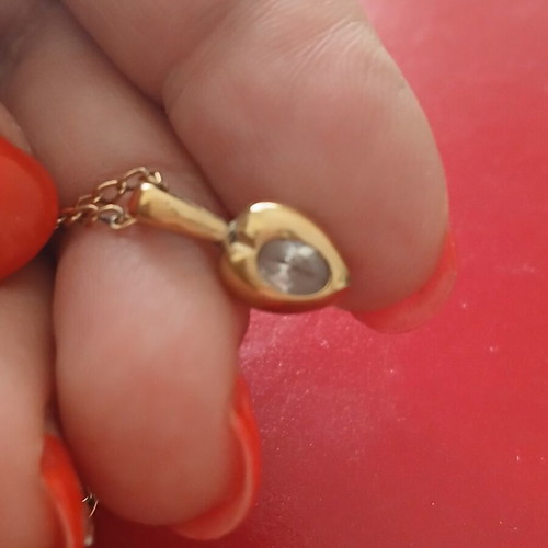 Gold plated silver 925 necklace 42 cm like new