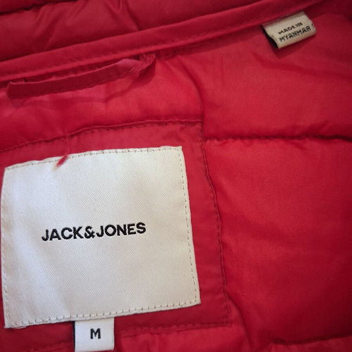 Jack & Jones sleeveless vest like new, red, sizes S/M