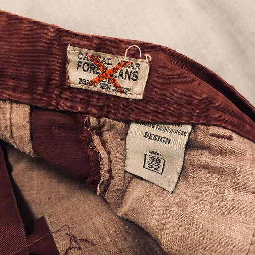 Jeans Forex used, size 38, burgundy color