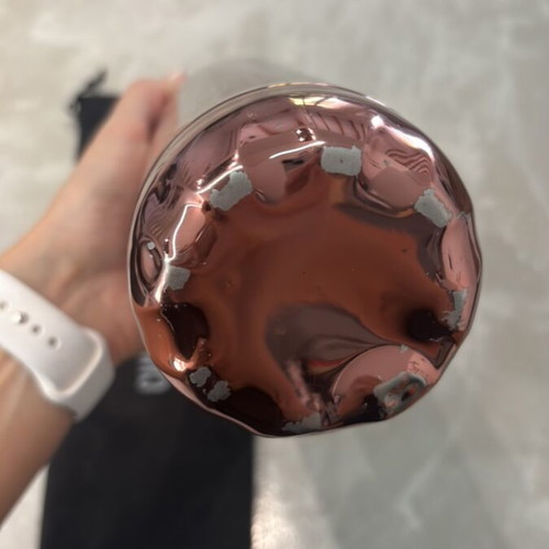 Chilly’s Bottle rose gold used with protective case