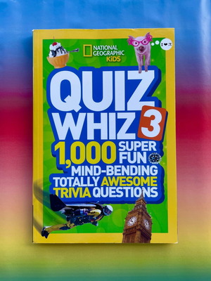 National Geographic Quiz Whiz 3 book like new, English 2014 edition