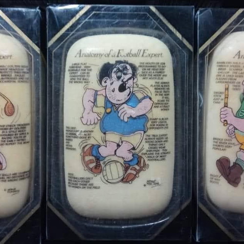 Rare vintage soaps with sports themes, set of 7, new