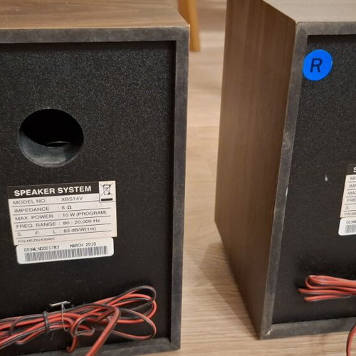 XBS14V / XAS102F speaker set, micro audio system