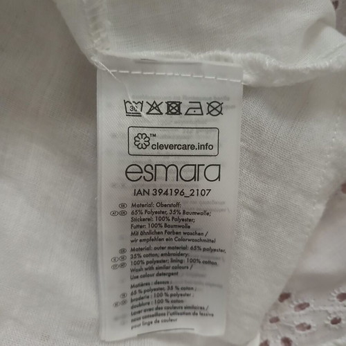 Esmara white summer dress, medium size