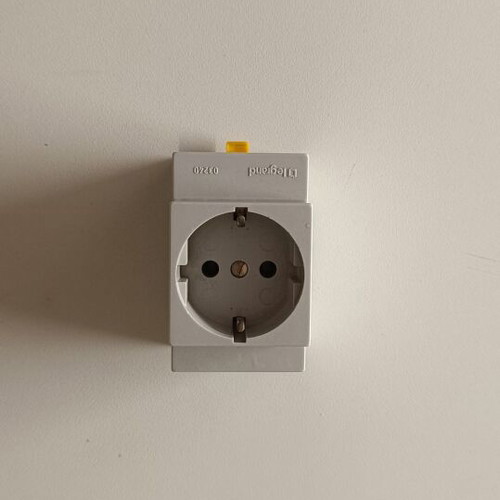 Legrand 03240 Schuko modular socket like new, white