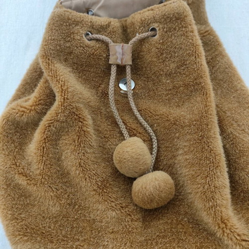Winnie furry backpack used, brown, Disney, backpack, 30x25cm