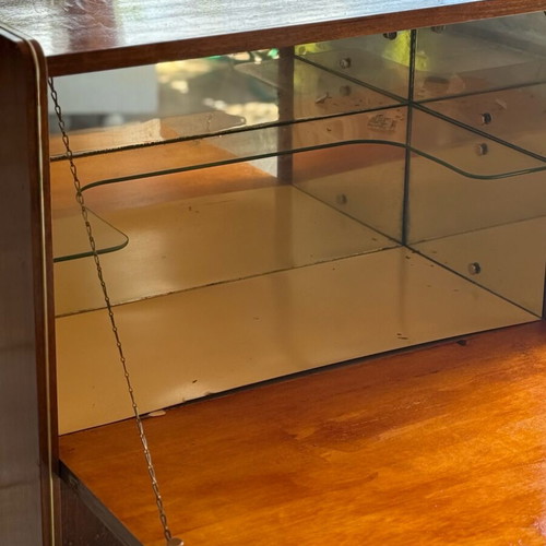 Vintage bar furniture used with internal lighting and lock