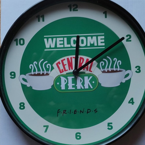 Friends Central Perk wall clock like new, analog