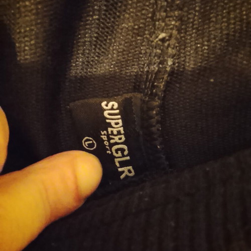 Supergirl Jogger tracksuit like new, black, size L